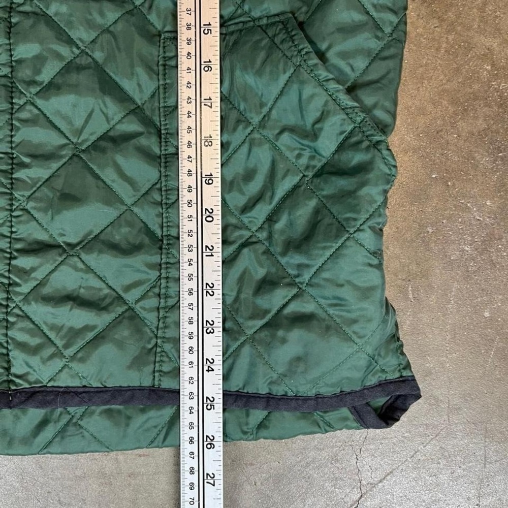 Vintage Codet Quilted Liner Jacket Mens Green Diamond Quilt Full Zip Bomber L - Picture 6 of 7